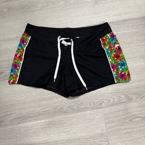 Milan Board  Swim Shorts Short Floral and Black